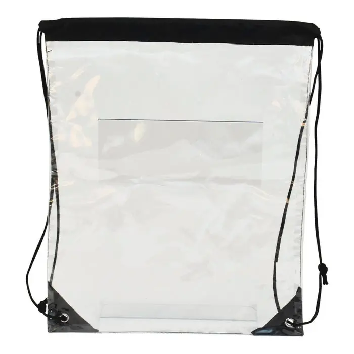 Viral Drawstring Sports Backpack, Clear